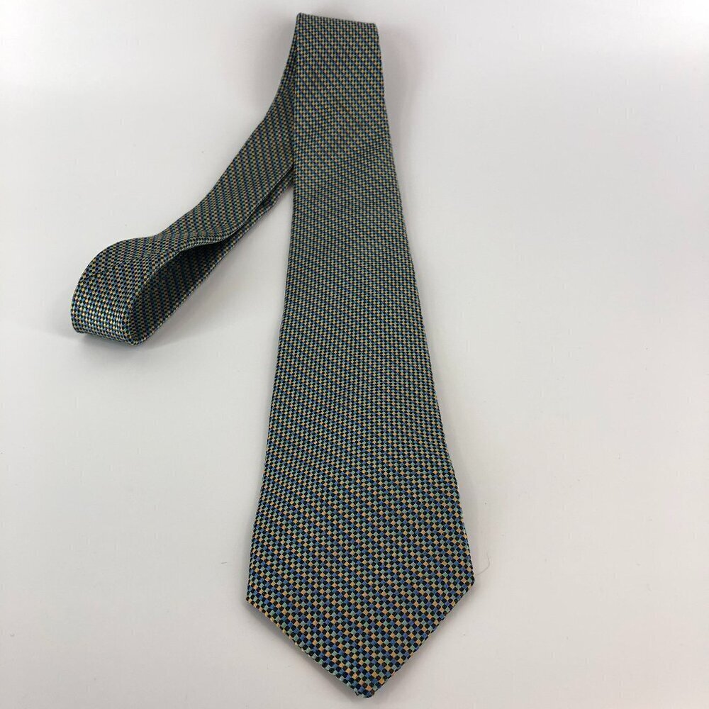 Brooks Brothers Blue And Gold Colored Silk Tie NWT
